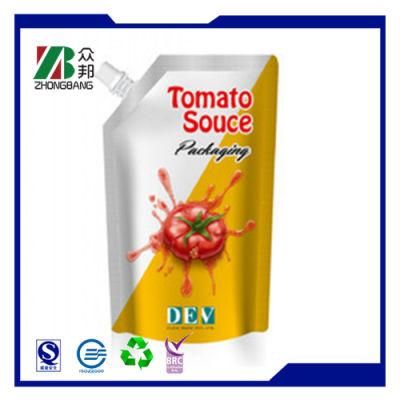 Spout Pouch Tomato Sauce Food Packaging Bag