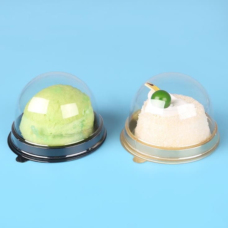 Round Shape Disposable Plastic Cake Container Packaging