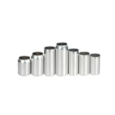 Empty Blank Bare Unprinted Aluminium Beer Can with Easy Open Ends