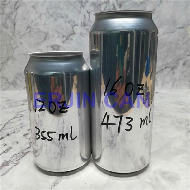 Soda Cans 473ml Silver Skin Low Quantity