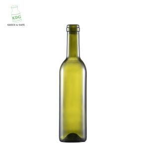 Factory Customize Wine Packaging Container 375ml 12oz Empty Green Glass Wine Bottle