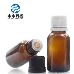 30ml Factory Supply Stock Amber Essential Oil Bottle with White Tamper Lid