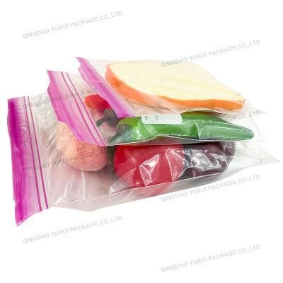 Eco Friendy Snack Freezer Bag BPA Free Snack Reusable PE Food Frozen Storage Easy Open Tabs Zip Lock Bag