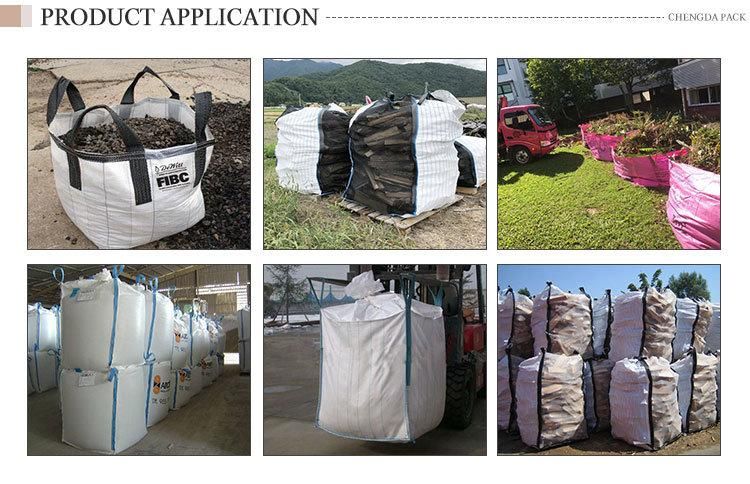 Top Filling Ton Bag 1000kg 1500kg Bulk Bag for Cement U-Panel Woven Super Sacks Transport Bag Packing Big Bags