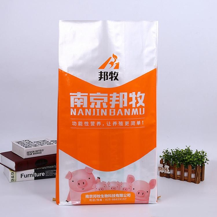 Made in China Organic Cattle Feed Package BOPP Laminated PP Woven Bags 25kg 40kg