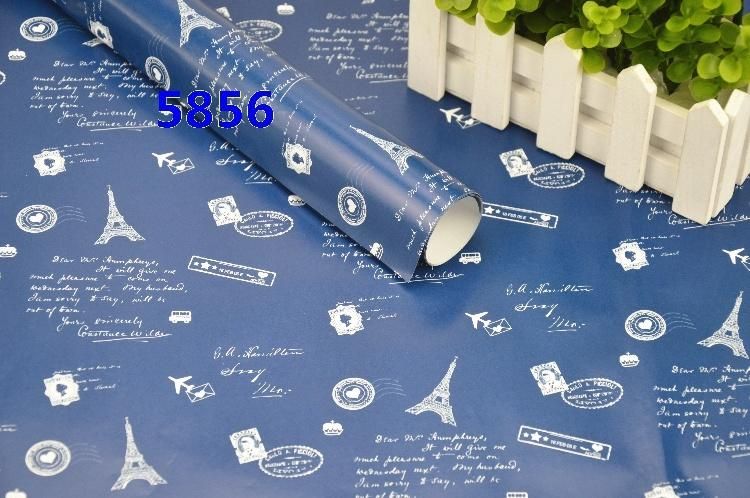Elegant Newspaper Gift Flowers Tissue Wrapping Paper