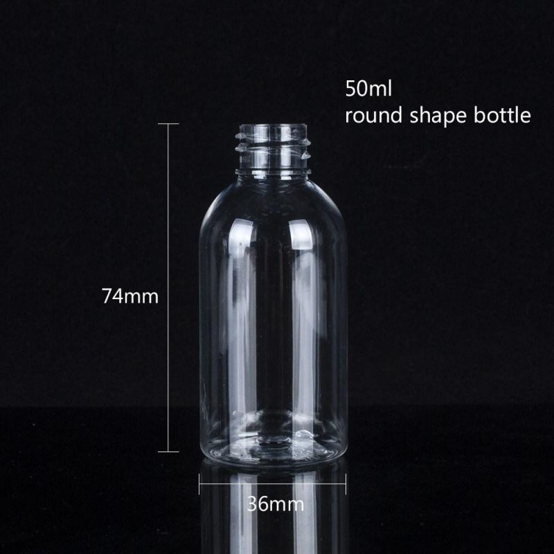 50ml Mini Portable Empty Pet Squeeze Gel Hand Sanitizer Bottle