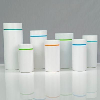 150ml Double Cap HDPE Tablet/Pill/Capsule/Food Grade Plastic Packaging Bottle