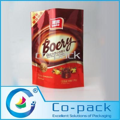 Stand up Chocolate Plastic Packaging Bag