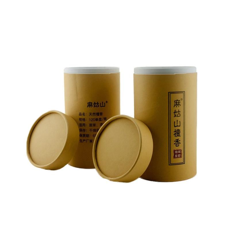 Wholesale Recycled Round Paper Tube Flower Tea Packaging Gift Box
