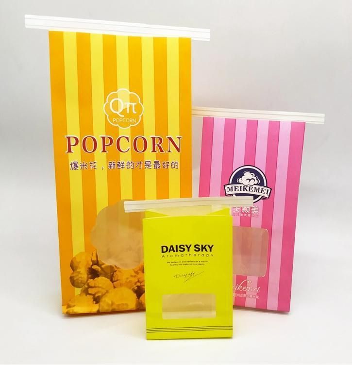 Custom Eco-Friendly Cookie Kraft Paper Pouches Bag with Tin Tie