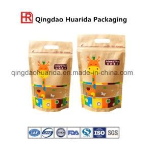 Food Packaging Plastic Kraft Bag with Zipper