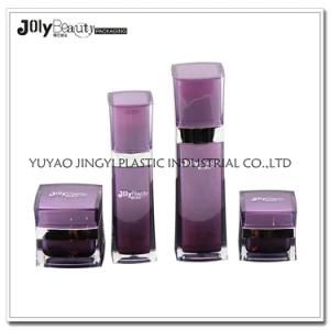 100ml Glossy Purple PP Cosmetics Pump Bottle
