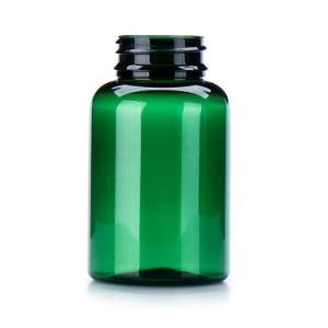 300ml Tablet Pill Vitamin Pet Packer Bottles, Dark Green Pet Bottle with Child Resistant Cap