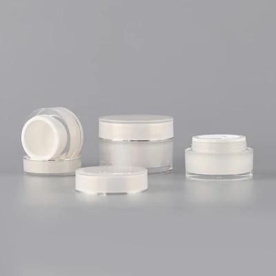 15ml 30ml 50ml Luxury Skincare Body Cream Container Packaging Round UV Paint Shiny Gold Glass Cosmetic Jar