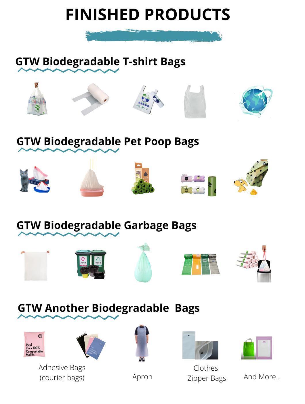 OEM Manufacturing Biodegradable Shopping Reusable Advanced Compostable T-Shirt Bags