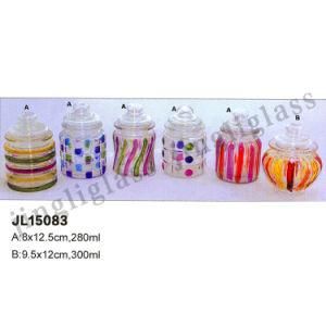 280ml, 300ml Colored Glass Jar / Storage Jar