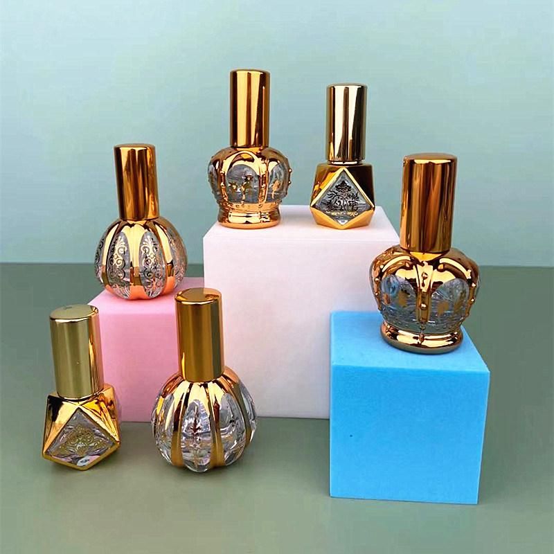 8ml-15ml Retro Mini Exotic Perfume Bottle Refillable Glass Perfume Sprayer Ladies Gift