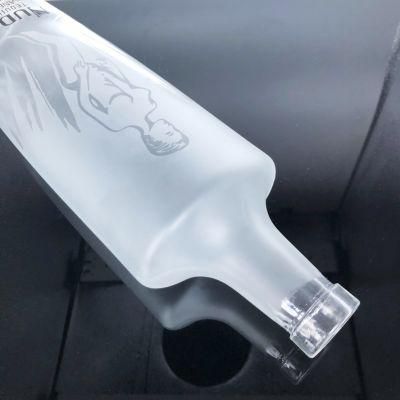 500ml 700ml 720ml 750ml Custom Unique Shape Glass Bottle Liquor Container Spirit Glass Bottle Glassware Manufacturer