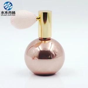 UV Coated 100ml Ball Shaped Empty Perfume Bottle with Airbag Sprayer