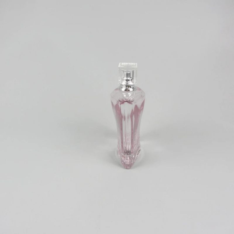 Bulk Empty Simple Art Crimp Glass Perfume Spray Bottles 100ml