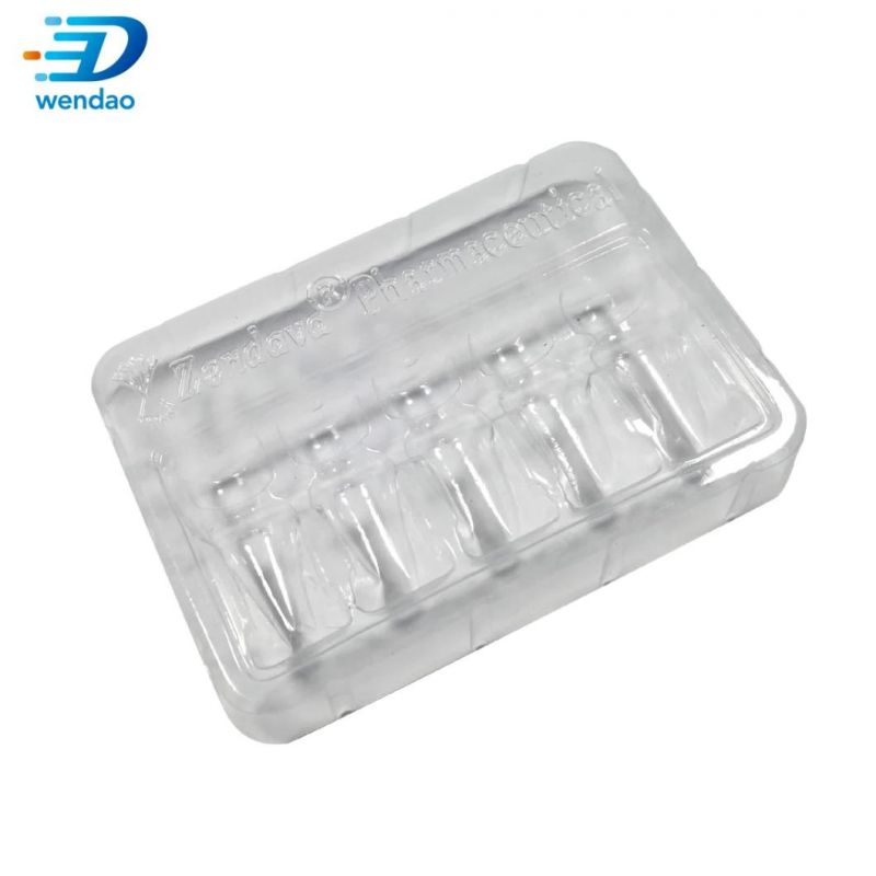 Custom 1 2 3 5 Ml White Plastic Vial Packaging Blister Insert Tray