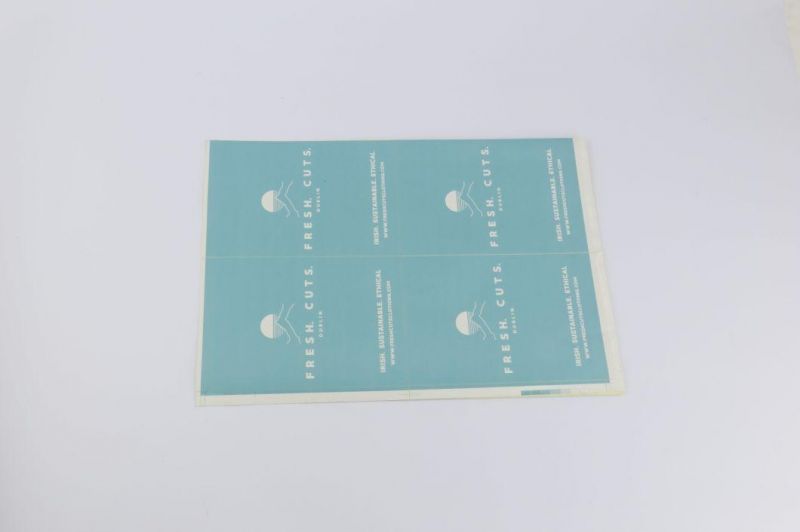 Custom Pint Green Blue Navy Color Paper sticker