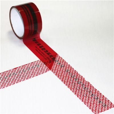 with Customized Logo No Transfer Tamper Evident Security Void Tape 50mm*50m Size From Manufacturer