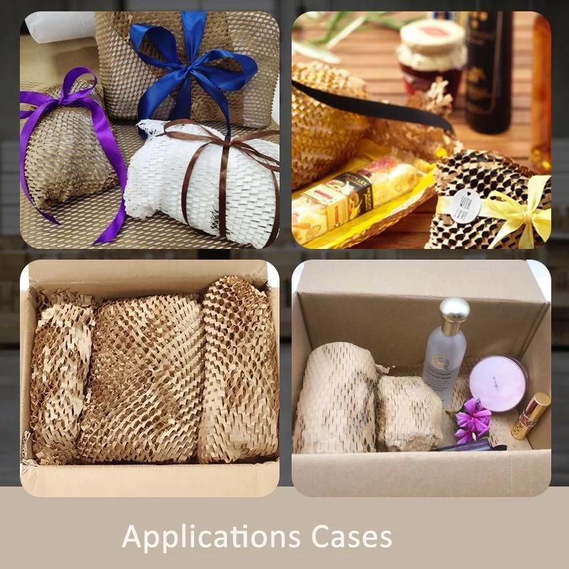 30cm*100m Honeycomb Kraft Wrapping Paper Cushion
