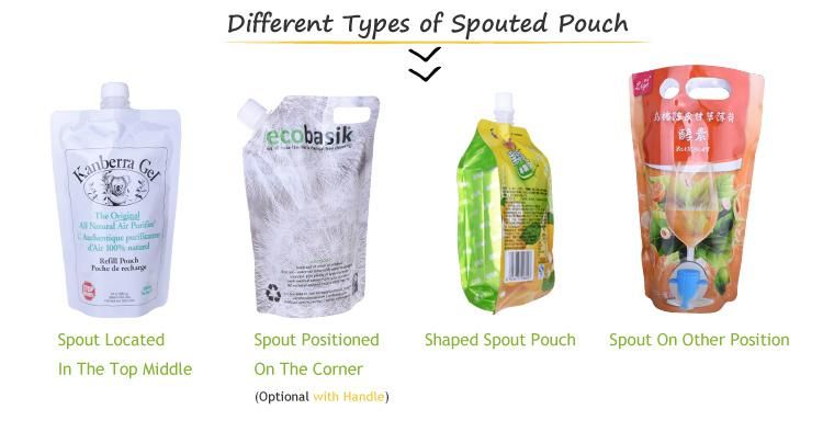 Biodegradable Liquid Aluminum Foil Pouch with Spout for Milk/Fruit Juice