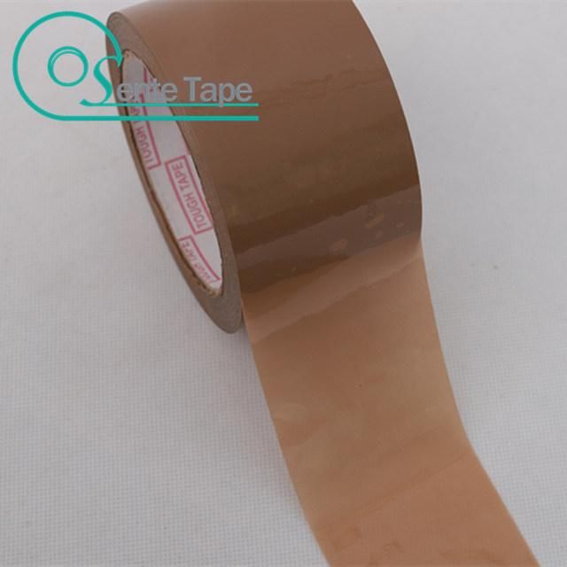 Single Sided Adhesive Clear Yellowish Brown Color OPP Packing Tape