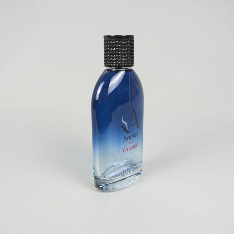 100ml White Custom Glass Perfume Spray Bottle with UV Metal Cap
