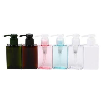 Ys-Pb 18 100ml Lotion Bottle Square PETG Pressing Plastic Lotion Bottle Shampoo Shower Gel Cleanser Lotion Bottle