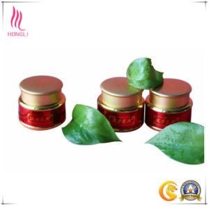 Golden and Red Color Jar with Beautiful Golden Cap for Cream Packing