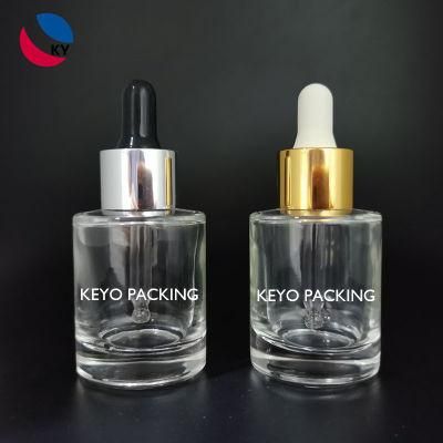 Frosting Amber Glass Dropper Bottles Customized Essential Oil Dropper Bottle for Cosmetic Packaging