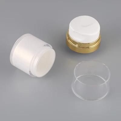 European Warehouse Ready to Ship Crown Shape Cosmetic Acrylic Airless Cream Jar Acrylic Eye Cream Jar