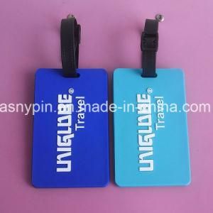 Custom Sky Blue Rentangle Luggage Tags