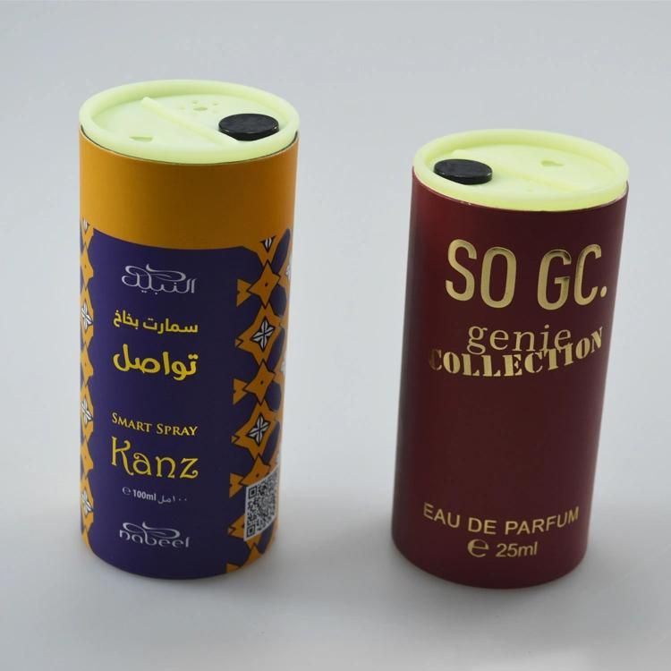 200ml Baby Talcum Powder Bottle with for Body Loose Rolled Drum Paper Can with Plastic Tape Master Rotating Lid