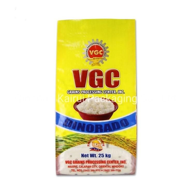 100% New Material BOPP Laminated Woven Wheat Flour Rice Plastic Bag