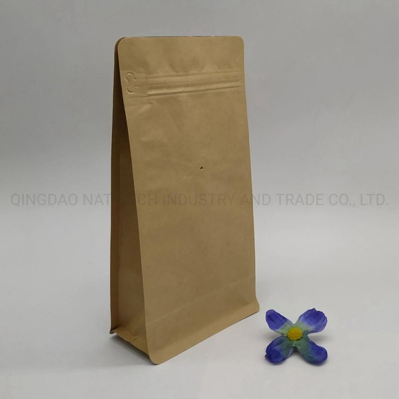 Eco-Friendly Kraft Coffee Bag with Valve 1lb/16oz Coffee Packaging Bag