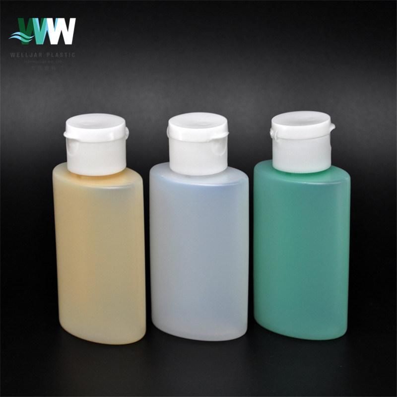 50ml PE Moisture Squeeze Container Empty Bottle with Flip Cap