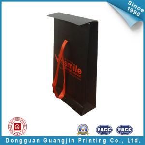 Black Paper Envelop Bag with Red Ribbon