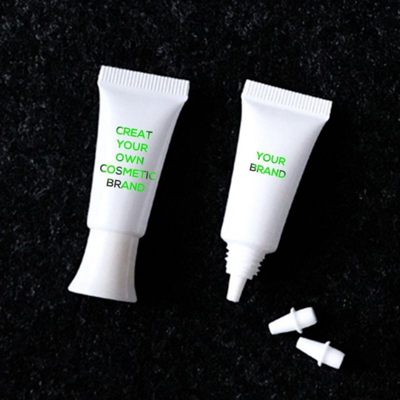Empty White Black Sun Care Cream Cosmetic Plastic Soft Tube with Flip Top Cap