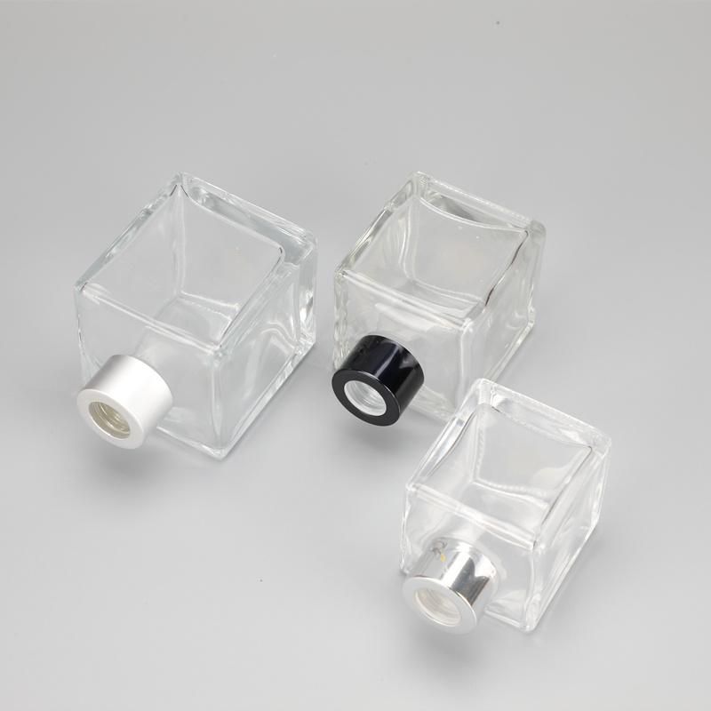 50ml 100ml 150ml 200ml Square Fragrance Bottle Transparent Diffuser Glass Bottle