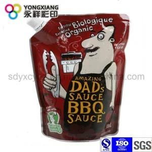 Customized Orange Sauce Stand up Pouch with Spout