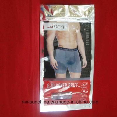 Aluminium Stand up Zipper Packing Pouch for Underware Socks Sports