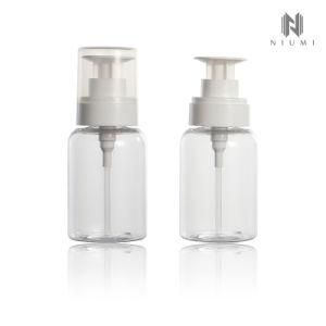 100ml Facial Make up Cleanser Bottle Pet Nail Polish Remover Liquid Bottle with Press Pump
