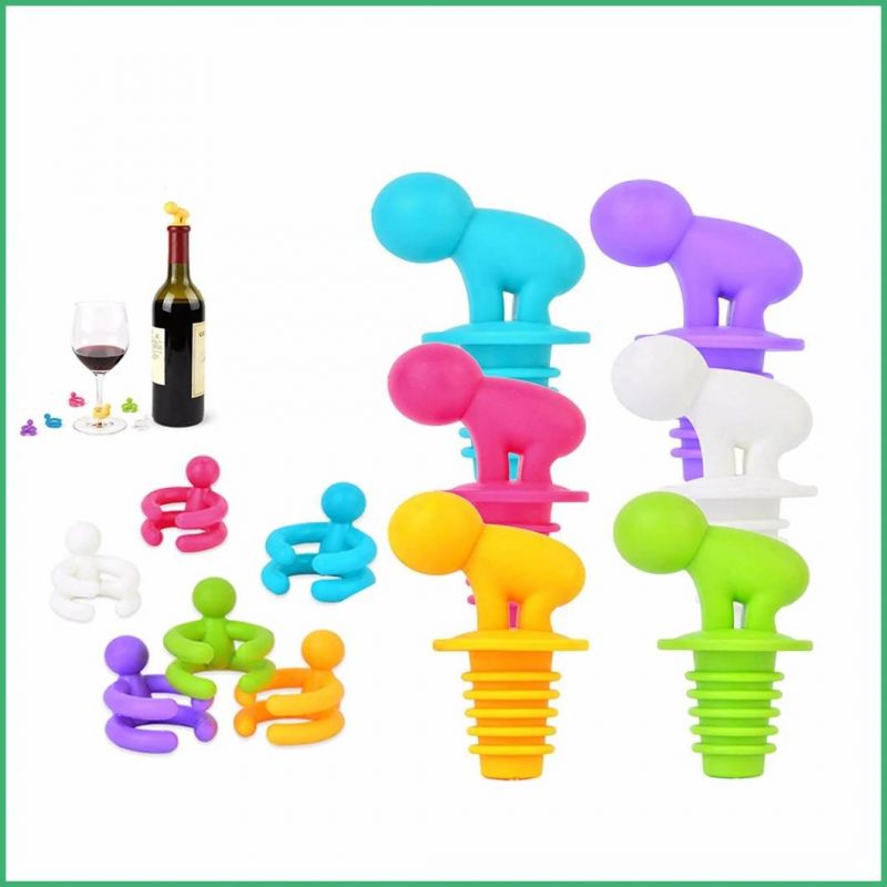 Customized High Quality Silicone Wine Bottle Stopper for Household Gift