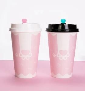 Single Wall Paper Cup, Disposable Paper Coffee Cup with Lid