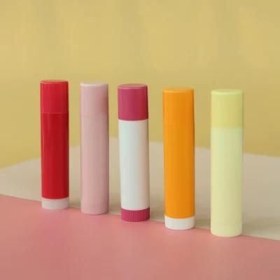 Round Lip Balm Tube Custom Cosmetic Empty Lipbalm Container Plastic Lipbalm Packaging